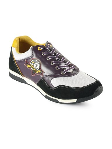 ID Men Black & Purple Shoes