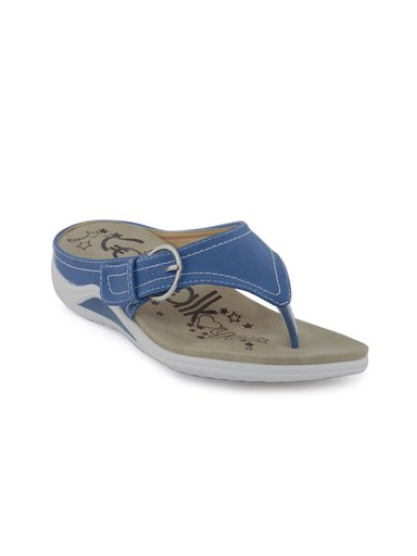 Catwalk Women Buckel Blue Flats