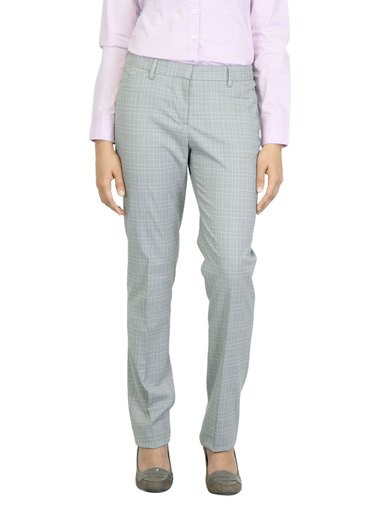 Arrow Woman Check Grey Trousers