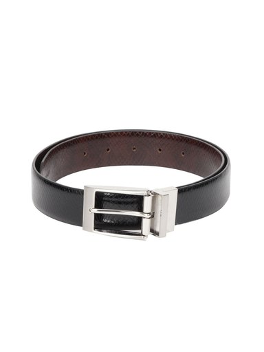Levitate Men Reversible Black & Brown Leather Belt