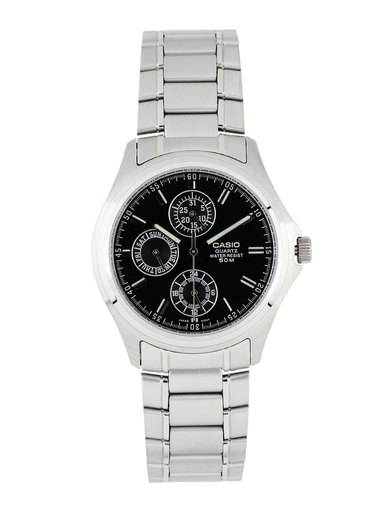 Casio Enticer Men Silver Analogue Multi-Dial Watch MTP-1246D-1AVDF(A220)