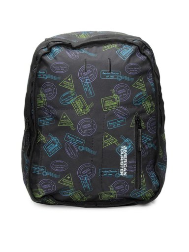 American Tourister Black Reversible Backpack