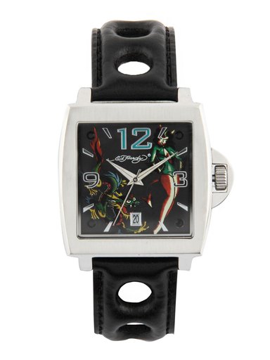 Ed Hardy Men Black Dial Watch