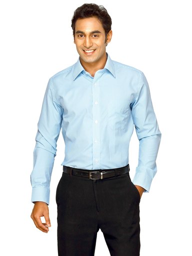 Mark Taylor Men Green Striped Shirt