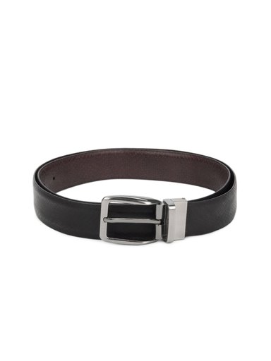 Raymond Men Black & Brown Reversible Leather Belt