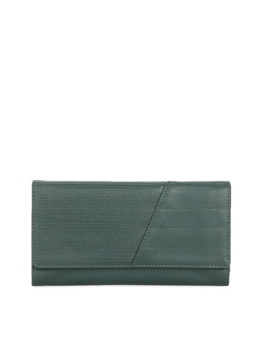 Baggit Women Border Mayur Green Wallet